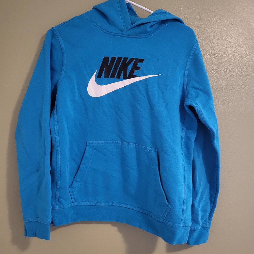 Nike Men's Blue Hoodie Sweater